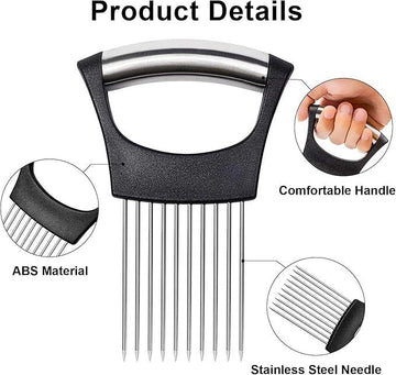 Onion Holder Slicer Vegetable tools | أداة تثبيت وتقطيع البصل وأدوات الخضروات